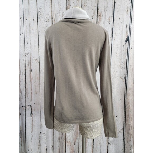 LM Women's Medium Armani Cashmere/Wool Turtleneck Lightweight Pullover Sweater - Picture 4 of 6